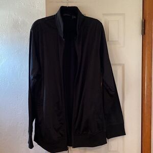 Sean John Shine Zip Up Jacket Sz XXXL Black Sheen